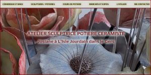 Photo en-tête du site Atelier sculptrice potière ceramiste.