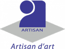 Logo de la qualification Artisan d'Art décerné par la chambre des métiers d'Auch Gers.